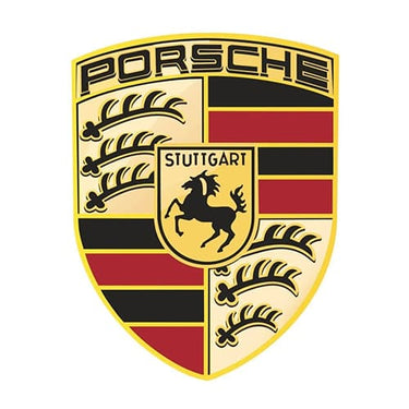 a picture showing the logo of Porsche